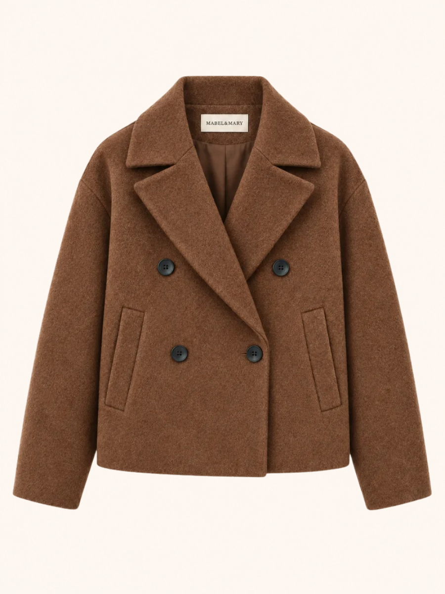 Double-Breasted Cropped Jacket