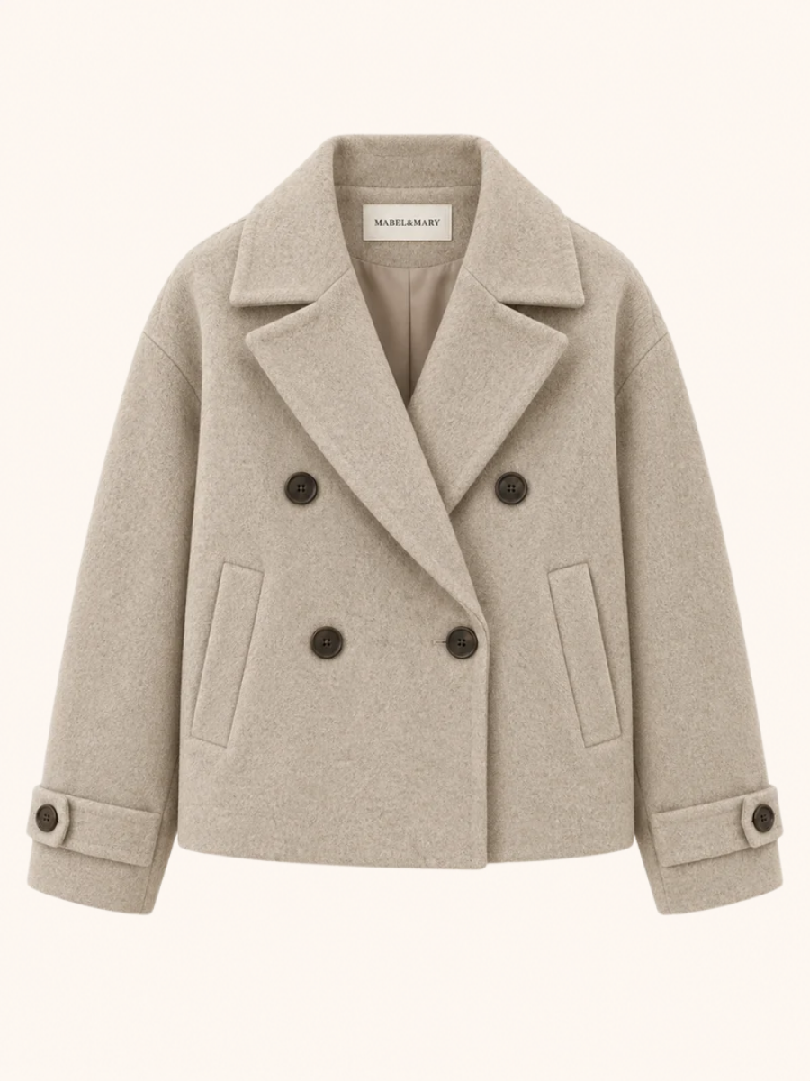 Double-Breasted Cropped Jacket