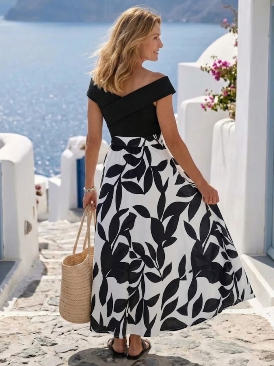 Amalfi Noir Dress | Feel stylish, airy, and comfortable