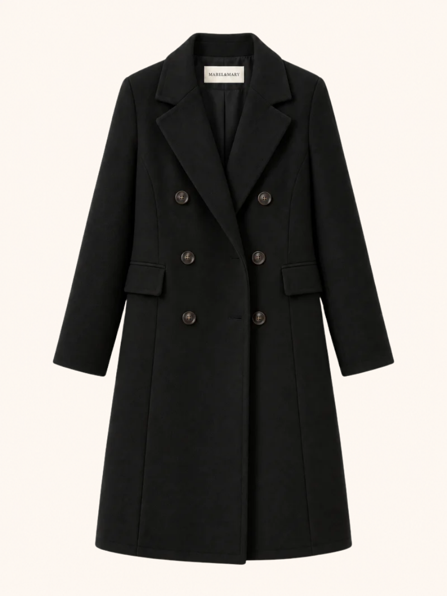 Double-Breasted Tailored Long Coat