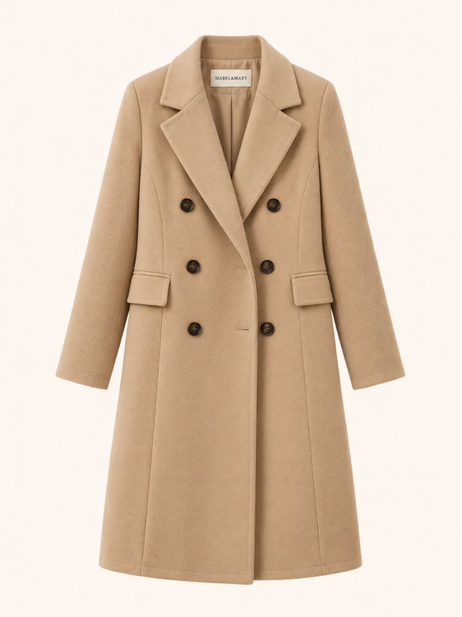 Double-Breasted Tailored Long Coat