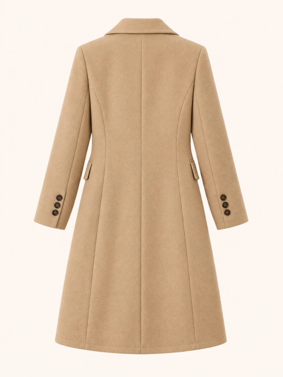 Double-Breasted Tailored Long Coat