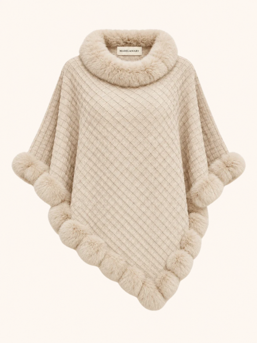 Faux Fur Poncho