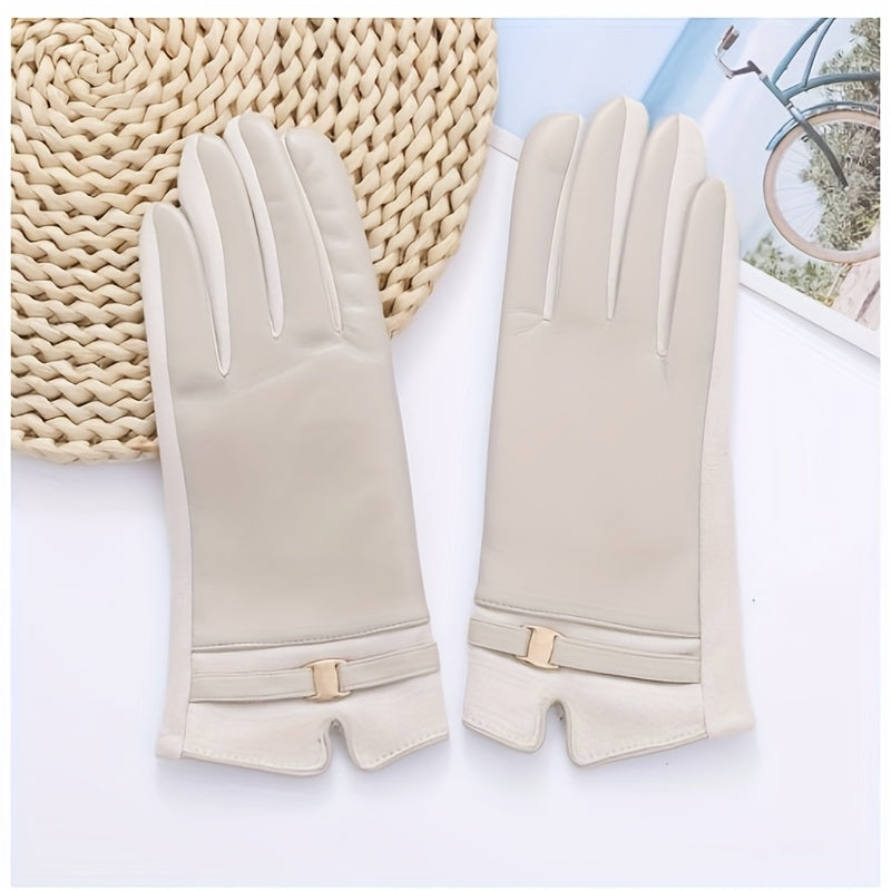 Leather-Look Gloves