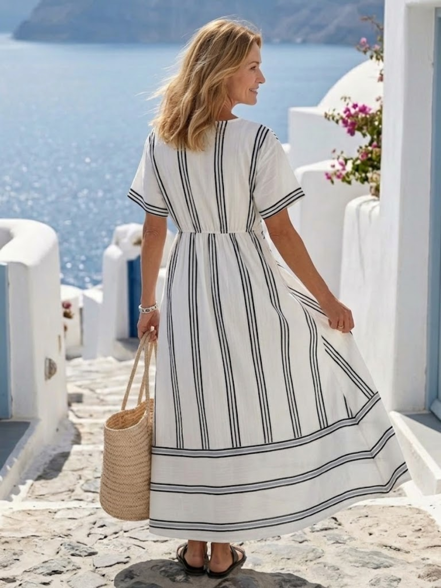 Santorini Breeze Dress | Feel stylish, airy, and comfortable