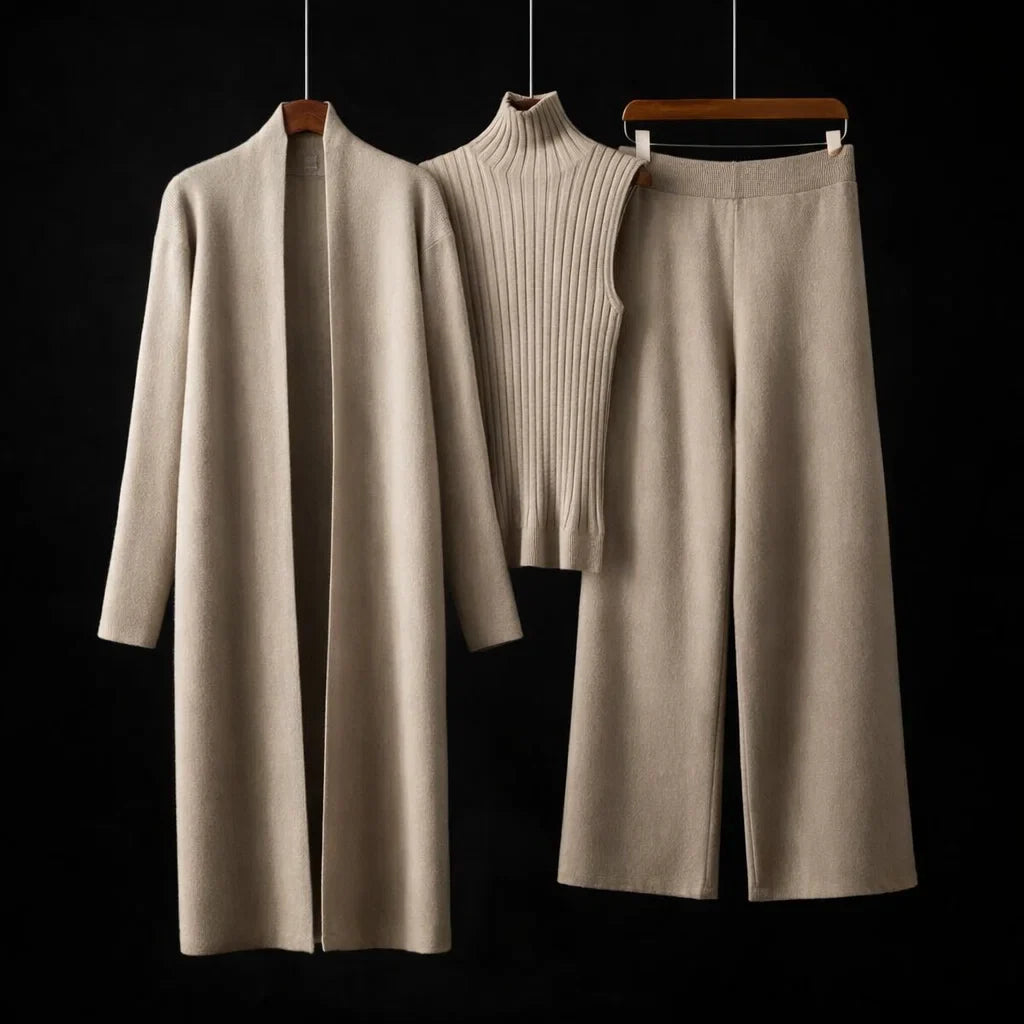 Cashmere Signature Knit Set