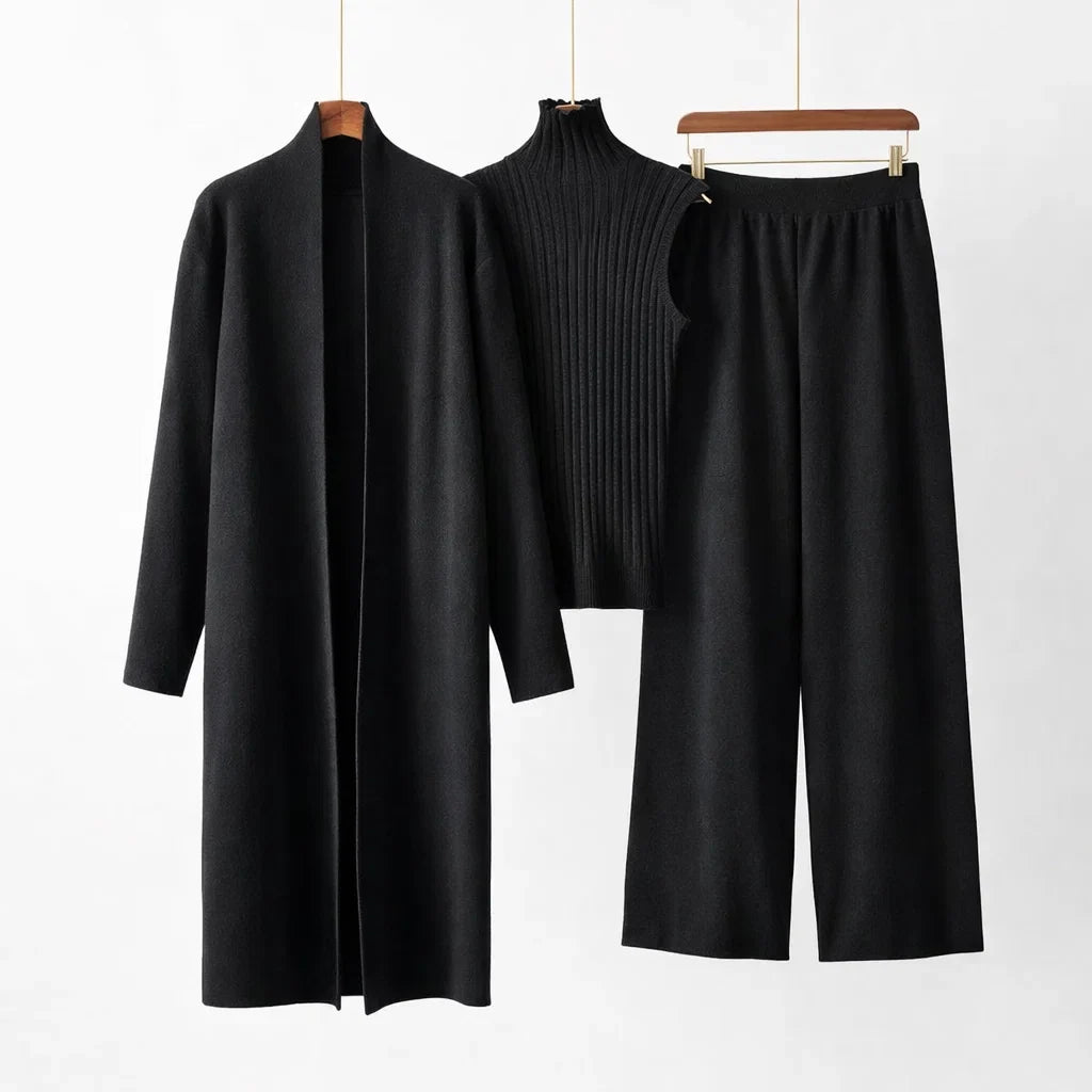 Cashmere Signature Knit Set