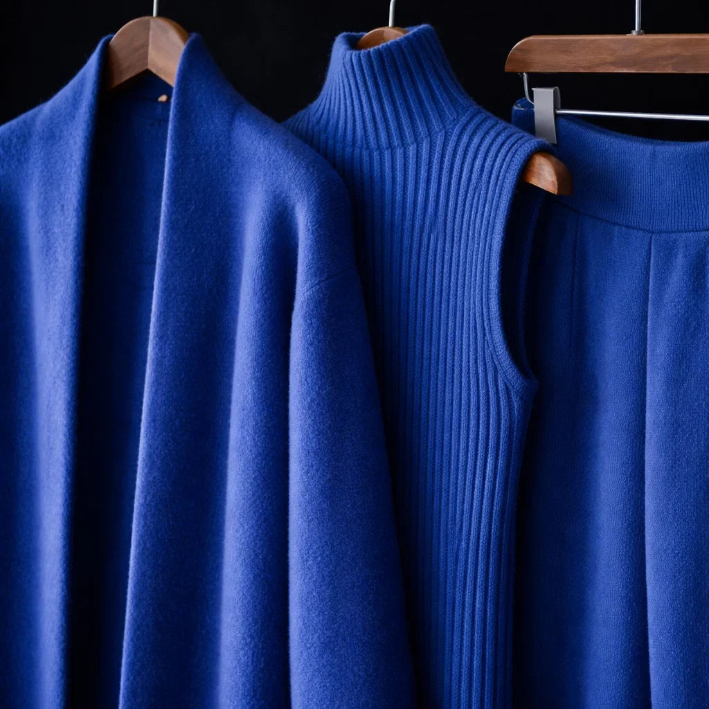 Cashmere Signature Knit Set