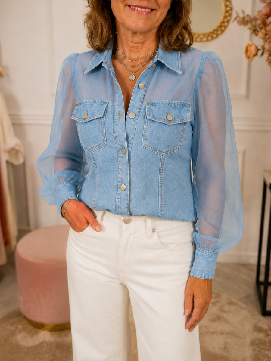 Timeless Denim Blouse | Timeless, Feminine & Effortless