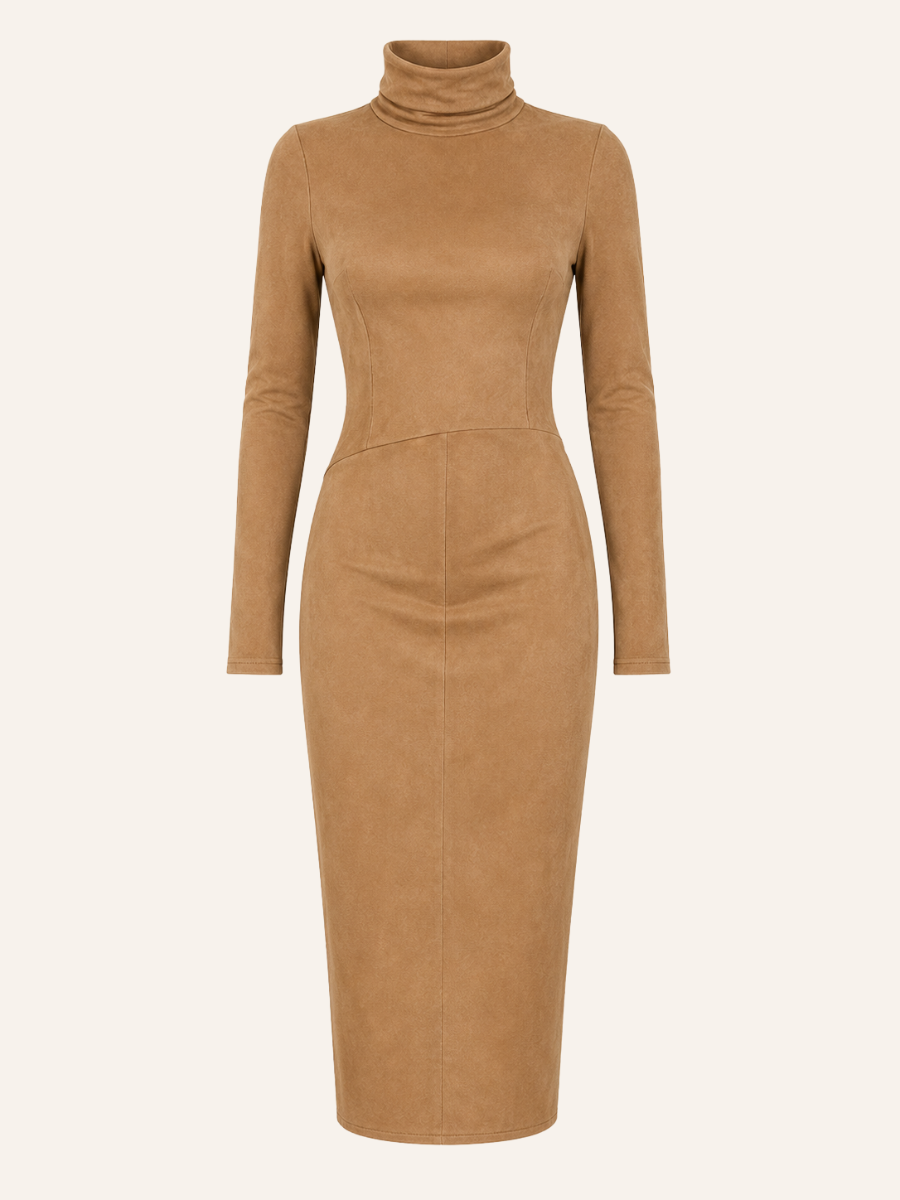 Mildred | Elegant Suede Maxi Dress