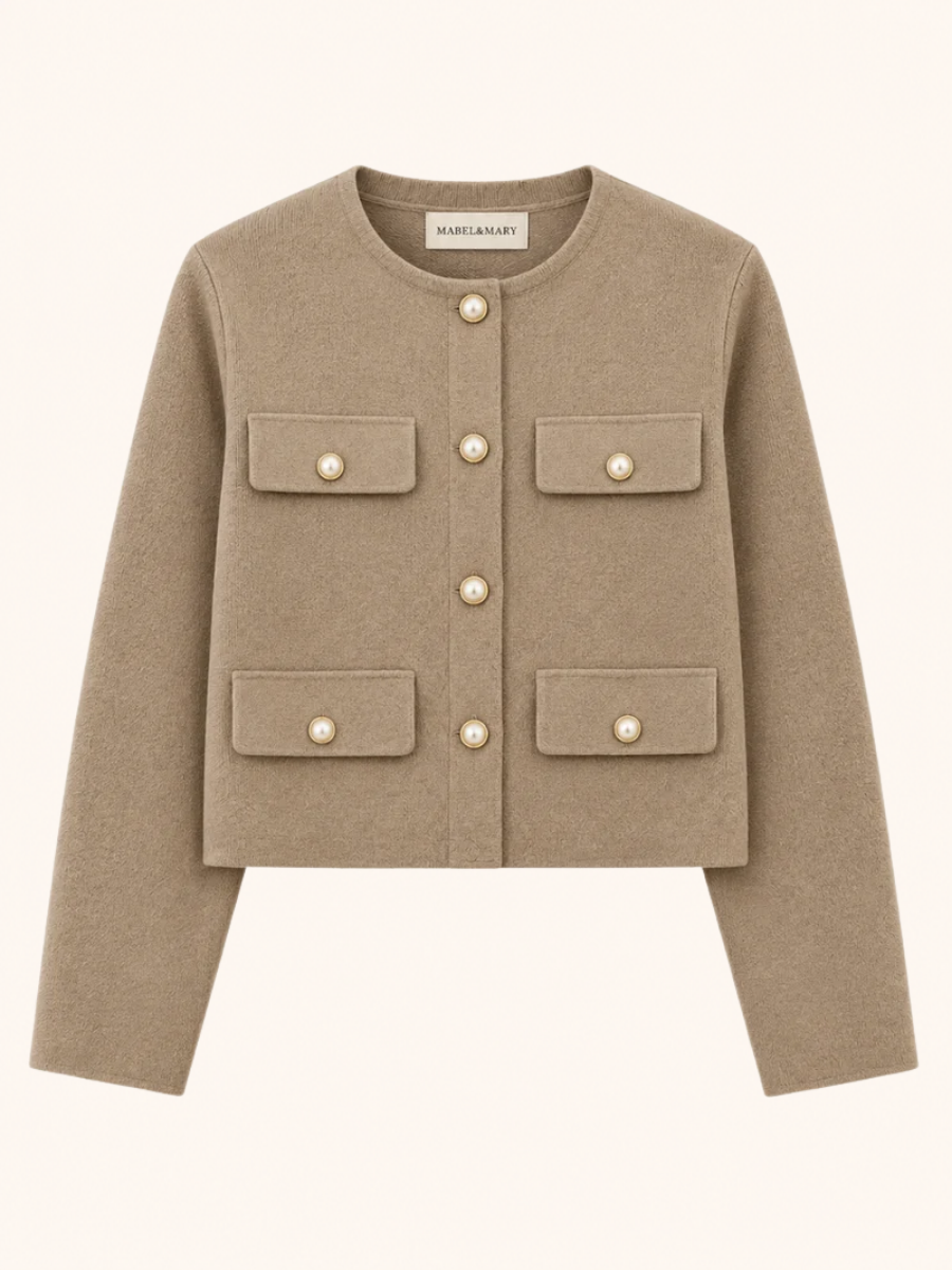 Pearl Button Pocket Cardigan