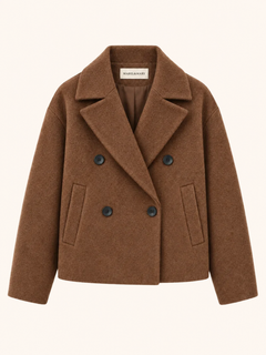 Double-Breasted Cropped Jacket