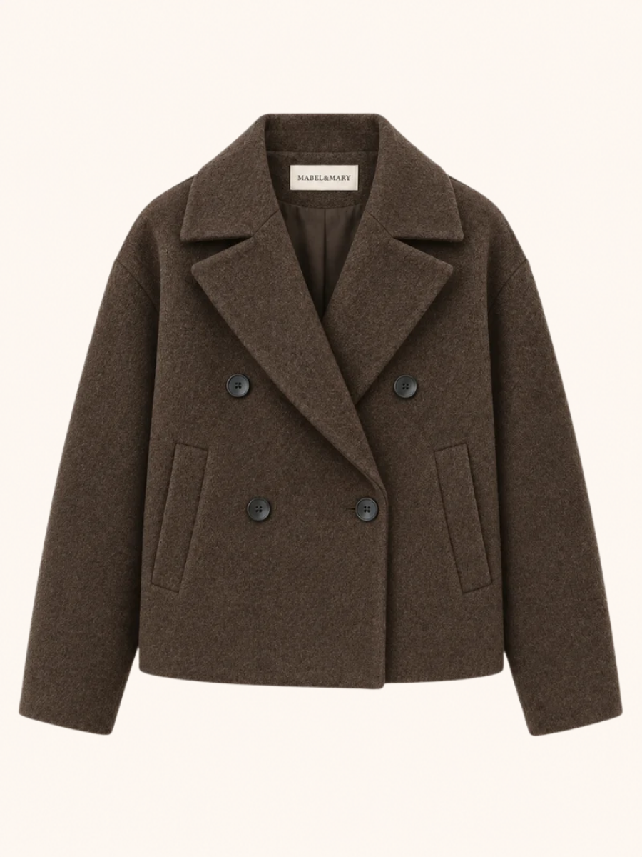 Double-Breasted Cropped Jacket
