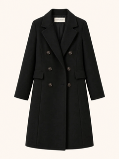 Double-Breasted Tailored Long Coat
