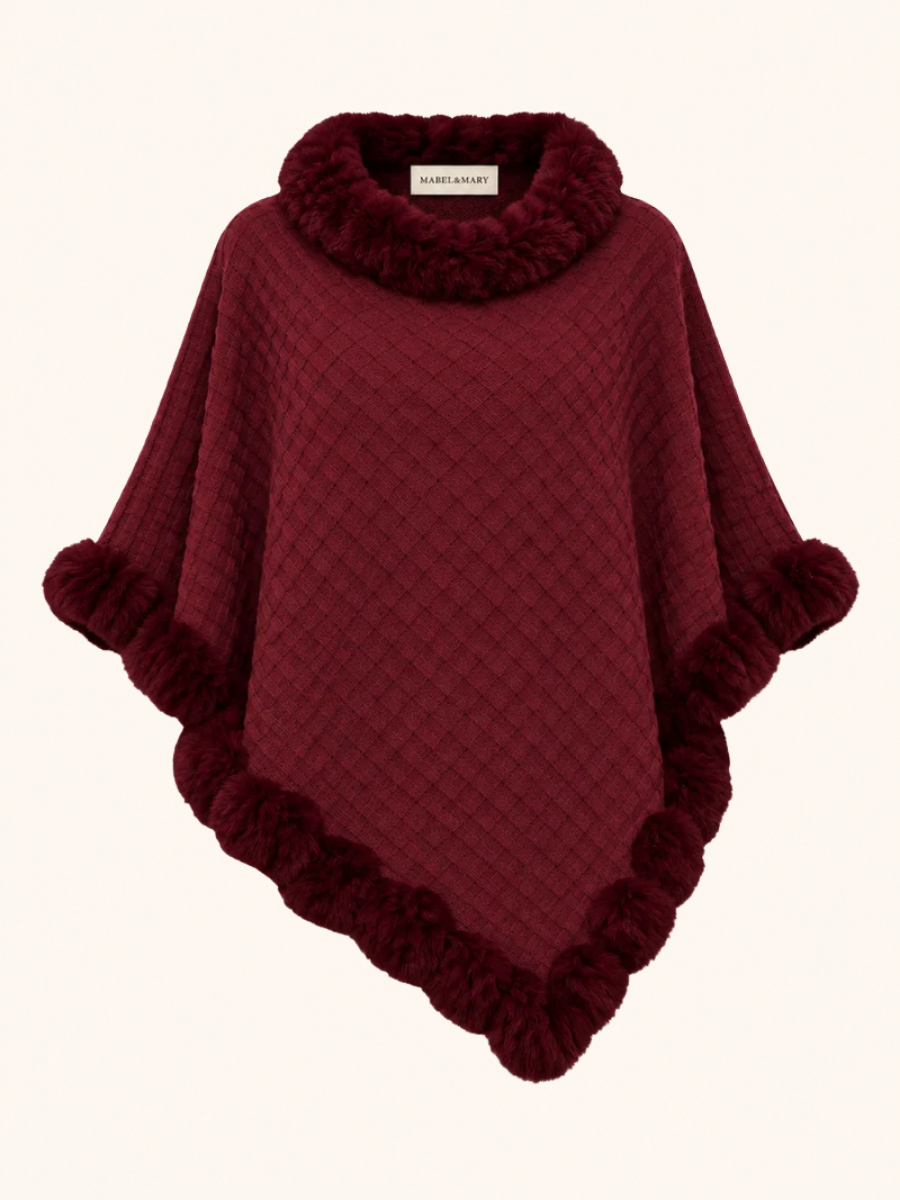 Faux Fur Poncho