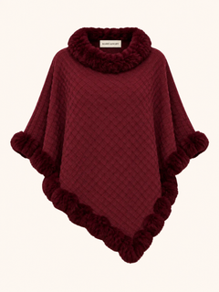 Faux Fur Poncho