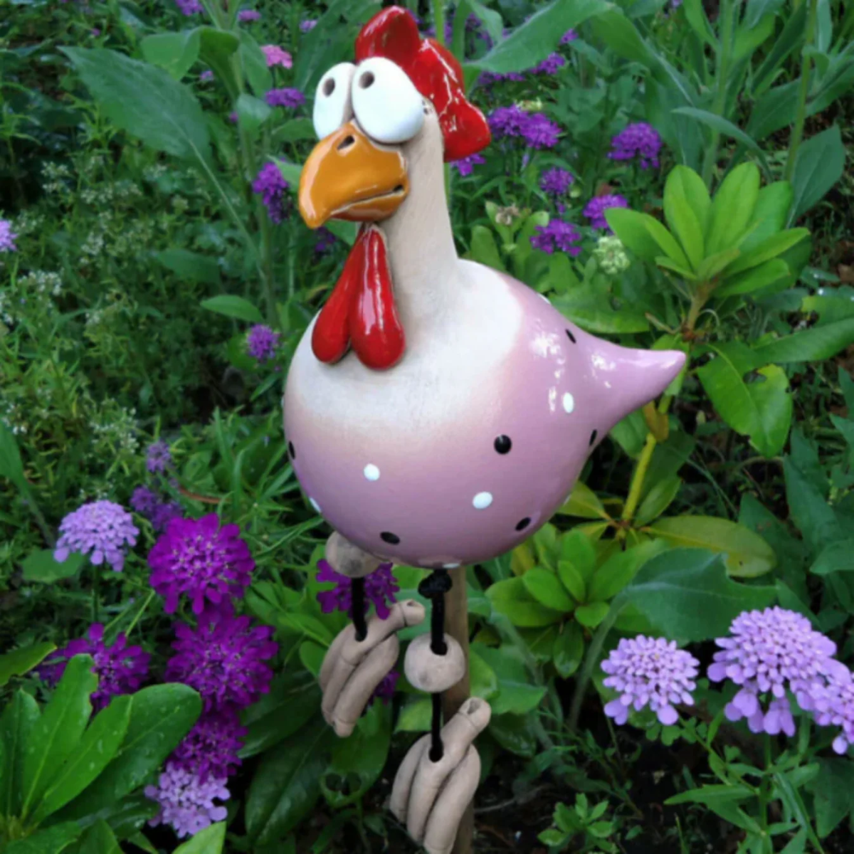 Ceramic Garden Chicken – Handmade, Cheerful & Cozy