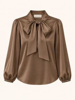 Bow-Neck Blouse