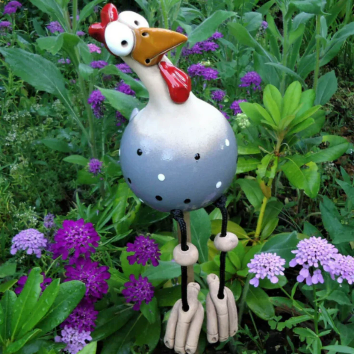 Ceramic Garden Chicken – Handmade, Cheerful & Cozy
