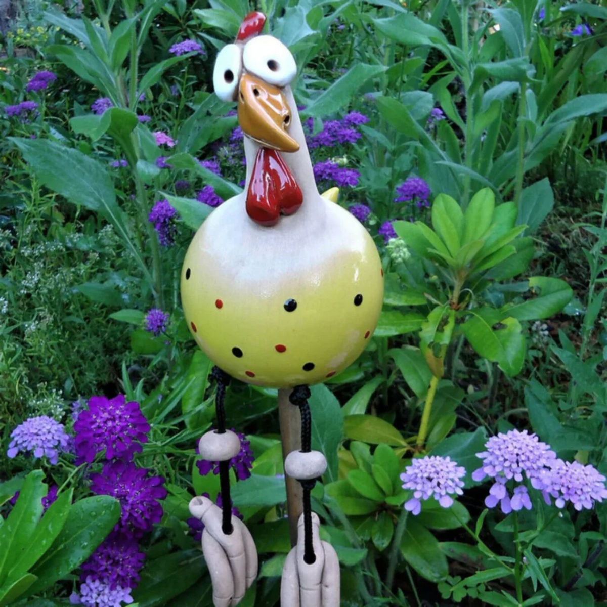 Ceramic Garden Chicken – Handmade, Cheerful & Cozy