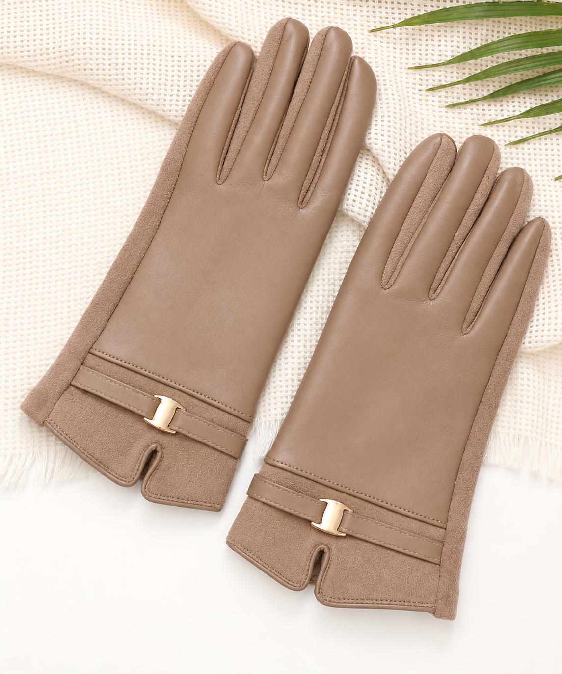 Leather-Look Gloves