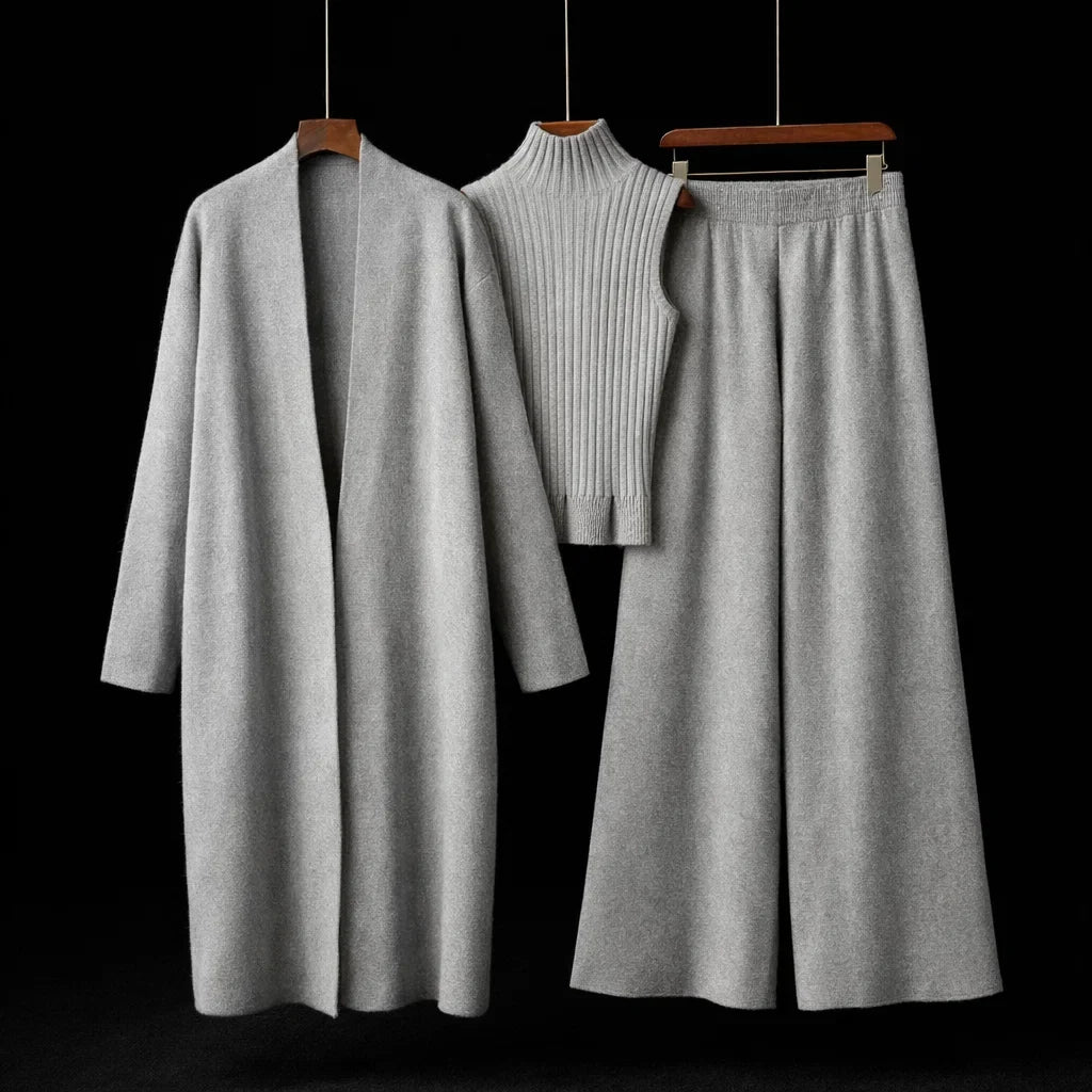 Cashmere Signature Knit Set