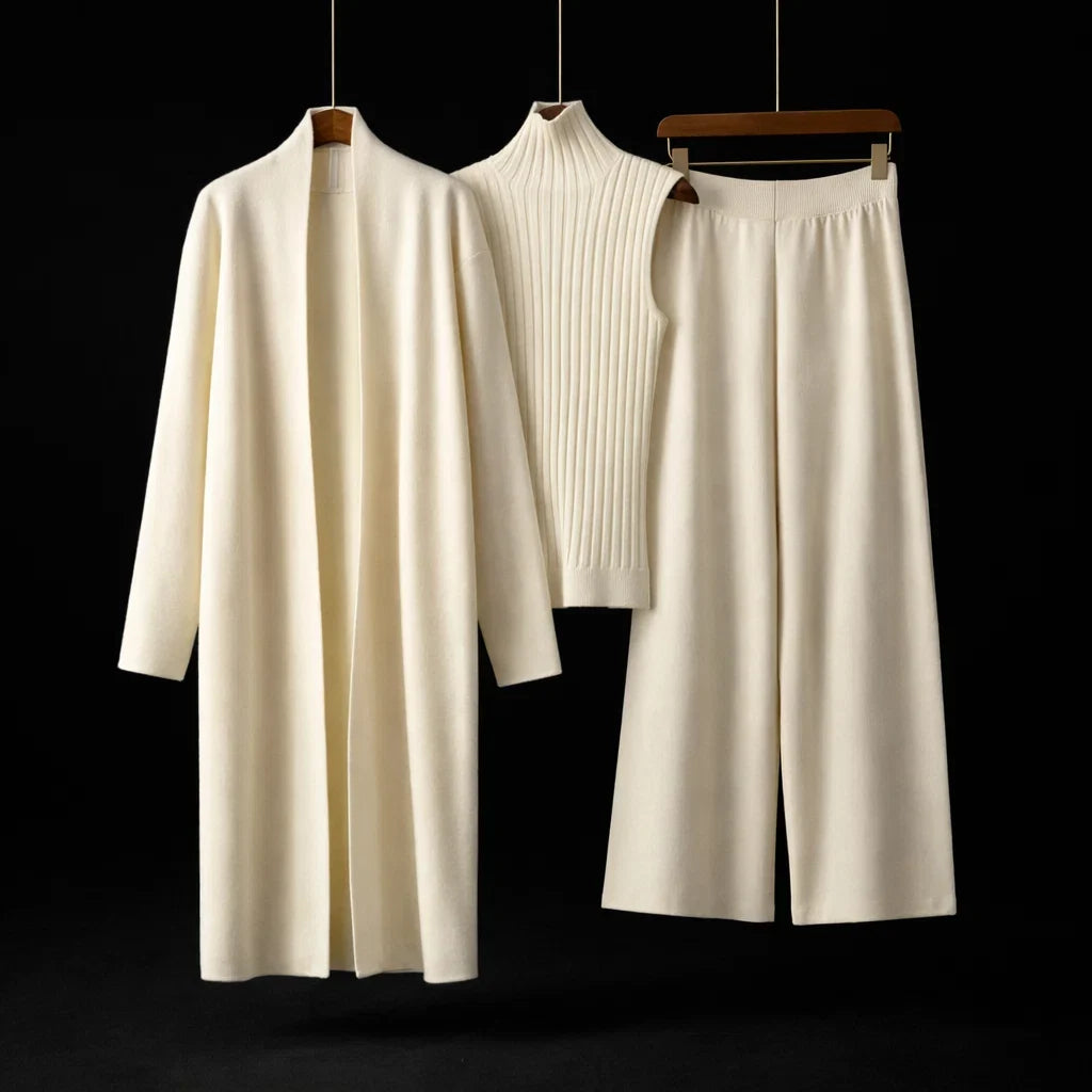 Cashmere Signature Knit Set